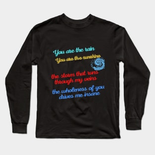 Relationship Love Poem Long Sleeve T-Shirt